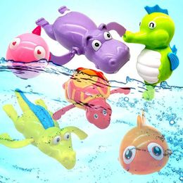 Bath Toys Baby shower toys cute swimming turtles whales ponds beaches classic chain clocks water toys childrens water toys d240522