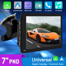 7 Inch Car Radio Portable Wireless Apple CarPlay Android Auto Stereo Multimedia Touch Screen Bluetooth Navigation