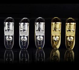 Whole COHIBA Lighter Accessories Pocket Quality Metal Snake Mouth Shape Butane Gas Windproof 3 Torch Jet Flame5625311