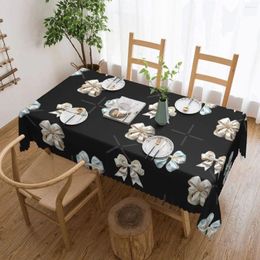 Table Cloth Ribbon Pack Tablecloth 54x72in Wrinkle Resistant Home Decor Indoor/Outdoor