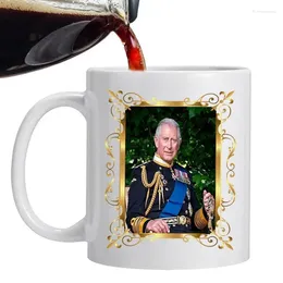 Mugs King Charles Mug Novelty Office Coffee 350ml Ceramic Congratulate Cup 202 Of England Coronation Drop