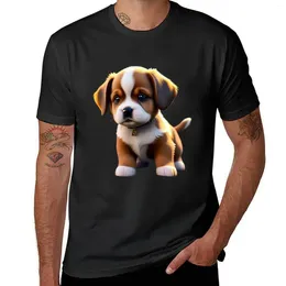 Men's Polos Cute Puppy Dog T-Shirt Quick Drying Customs Design Your Own Tops Graphics Men Clothing