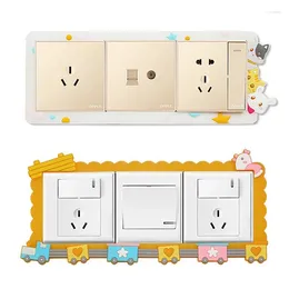 Wall Stickers Creative Power Socket Luminous Silicone Home Decoration Cartoon Waterproof Cute Switch