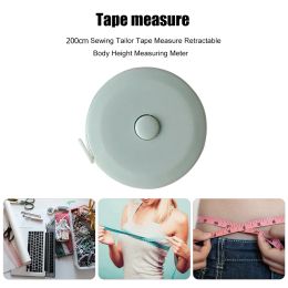 200cm/79inch Retractable Tape Measure Height Children Ruler Portable Double Scales Ruler for Body Fabric Sewing Tailor Cloth