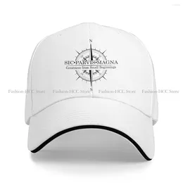 Ball Caps Sic Parvis Magna 4 With Compass Baseball Cap Men Hats Women Visor Protection Snapback Uncharted