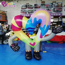 Inflatable Heart shaped Cartoon Model Shopping Mall Valentine's Day Bar Event Confession Inflatable Decoration