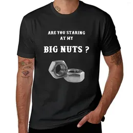 Men's Polos Are You Staring At My Big Nuts? T-Shirt Vintage Plain Hippie Clothes For Men