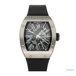 Male RM Wrist Watch RM023 Titanium Mens Strap Watch RM0703 RM2703 RM5703 Automatic Mechanical Tourbillon Movement Chronograph Timepiece
