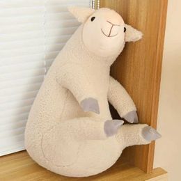 Plush Dolls 45cm Hug Animals Series Plush Toy Pillow Stuffed Dog Lamb Sloth Polar Bear Rabbit Backrest Sleeping Doll Room Decro Gifts H240521 KGXK