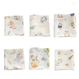 Blankets Baby Blanket 2-Layer Cotton Receiving Swaddles Wrap Lovely Cartoon Infants Bath Towel Thin Quilt