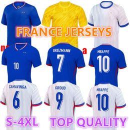 2024 2025 FRENCH Soccer Jerseys BENZEMA GIROUD MBAPPE GRIEZMANN SALIBA Maillot De Foot Equipe Maillots man JERSEY Football Shirt 24 25 french goalkeeper S-4XL