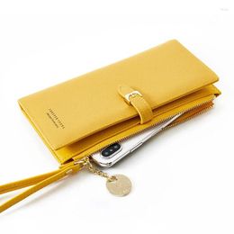 Wallets Wristband Women Long Wallet Many Departments Female Clutch Lady Purse Zipper Phone Pocket Card Holder Ladies Carteras