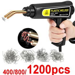 New Heat Gun Gun Máquina de soldagem de plástico para soldagem de solda de ferro grampos de reparo para reparo de carros kit kit de grampeador quente soldador de plástico