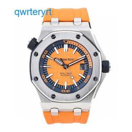 Luxury AP Wrist Watch Royal Oak Offshore Series 15710ST Automatic Mechanical Mens Watch Panel 42mm with Security Card