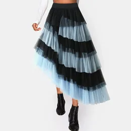 Skirts Women'S Clothing Sales Irregular Mesh Fluffy Skirt For Carnival Holiday Party Dance Performance Cake Y2k