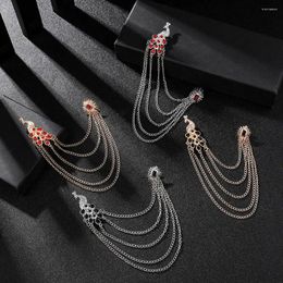 Brooches Trendy Creative Exquisite Corsage Alloy Peacock Tassel Suit Men Brooch Vintage Fashion Jewellery Clothing Accessory