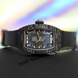 Swiss Watch Richamills Womens Watches Milles Rm Wristwatch Womens Series Rm0701 Carbon Fibre Automatic Mechanical Titanium Metal Fashion rr