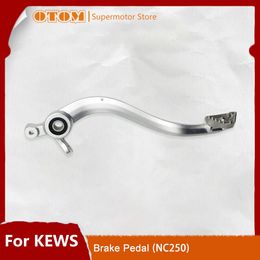 OTOM Motorcycle Rear Brake Pedal Lever Assembly Forged Alloy Arm For KEWS K16 With NC250/MT250/CB Air-cooled Engines Accessories