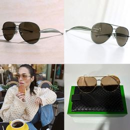 Womens Sardine Aviator Sunglasses for Mens Metal frame Bio nylon lenses Temples with signature Sardine shape Eyewear and original box