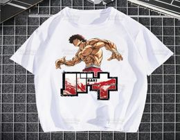 Men039s TShirts Fighter Anime Baki T Shirts Print ONeck Short Sleeve Mens Yujiro Hanma Grappler Fighting Shirt HipHop Heigh 9849410