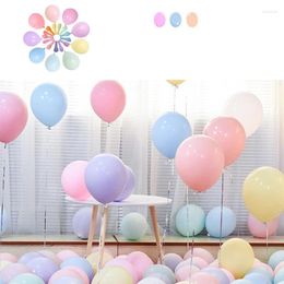 Party Decoration 5-Inch Macaron Balloon Round Thickened Latex Wedding Supplies Birthday 100 Pieces