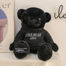 23/35/40 cm süße Hoodie Bärenpuppe Plüsch Spielzeug Umarmung Bärenpuppen Kinder Geburtstagsgeschenk Kissen Teddybär Heim Wohnzimmer Schlafzimmer Spielzeug 158