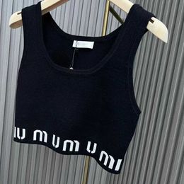 Designer Tank Top Women's T-shirt Women Knitting Tee Sport Breathable Crop Top Summer Knits Tank Top Letter Printing Yoga Tees