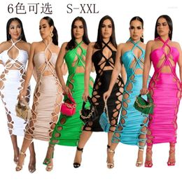 Summer Women Beach Outings 2024 Outfits For Cover Up Worn Rope Rubber Zipper Dress Print Cotton Swim Wear Bikini Female Clothes