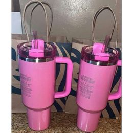 Ready To Ship Sell Well THE QUENCHER H2.0 Cosmo Pink Parade TUMBLER 40 OZ 04 Swig Wine Mugs Valentine Day Gift Flamingo Water Bottl Target Red 0522