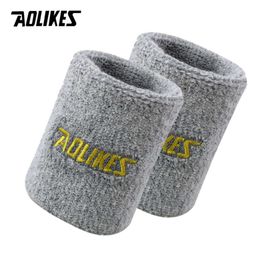 AOLIKES Sweatband Tennis Sport Wristband Volleyball Gym Wrist Brace Support Sweat Band Towel Bracelet Protector 8 /11cm L2405