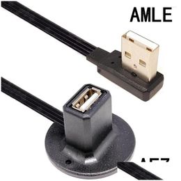 Computer Cables Connectors S 1M Desktop Usb 2.0 Type A Plug To Socket Extension Data Charging With Stand Base Shielded 20Cm 30Cm 50Cm Otqst