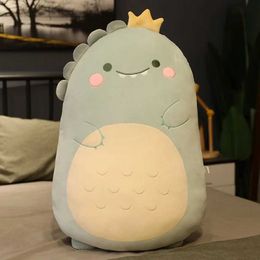 Plush Dolls New Fat Kawaii Chicken Bear Rabbit Penguin Piggy Dinosaur Plush Pillow Toys Soft Stuffed Animal Doll Chair Cushion High Quality H240521 QBDV