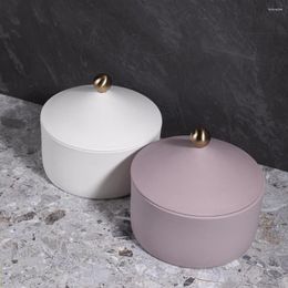 Vases Nordic Golden Dome Jar Plain Color Matte Minimalist Candle Holder Candlestick Home Decor With Ceramic