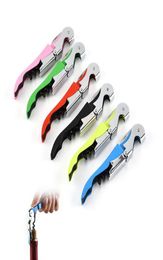 100pcs Wine Corkscrew Opener Stainless Steel Bottle Openers Bar Kitchen Dining Tool Easy Use Tools Cap1482528