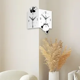 Wall Clocks Clock Quiet Silent Sweep Movement Easy To Read Double Sided Non Ticking For Home Bedroom Kitchen Classroom Living Room