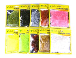 Baits Lures Fishing Sports Outdoors Hengjia Artificial Soft Lure 50 Pieces One Bag For Japan Shad Tackle Grub Worm Spiral T Tail F4671887