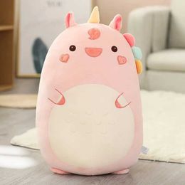 Plush Dolls Squish Pillow Plush Toy Animal Kawaii Dinosaur Lion Soft Big Pillow Buddy Stuffed Cushion Valentines Gift For Kids Girl H240521 LE7Q