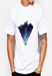 2019 New Fashion Iceberg Print Tshirt Men Mountain Design T Shirts Casual Cool Mens Shirts Short Sleeve Trend Clothing6818344