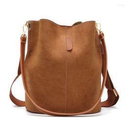 Shoulder Bags Ladies Bucket PU Bag Broadband Women's Solid Color Handbag Single Large Capacity Messenger