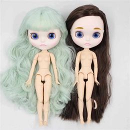 Dolls Dolls ICY DBS Blyth Doll 1/6 bjd with body white skin matte face nude doll anime toy smiling face doll girl gift S2452202 S2452203