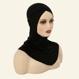 Forehead Cross Underscarf Women Muslim Inner Hijab Turban Islamic Bonnet Full Cover Head Wrap Scarf Amira Jersey Ninja Hat Cap