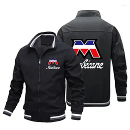 Men's Trench Coats Motobecan - Cycling Jacket Baseball Shirt Casual Coat Street Hip-hop Style Work 2024