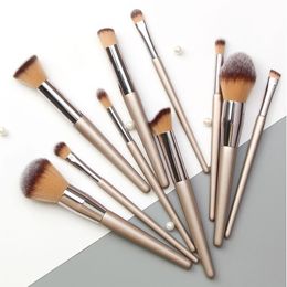 10pcs Professional Makeup Brushes Set Soft Hair Paint Handle Lip Eyebrow Eye Shadow Concealer Blusher Foundation Cosmetic brush 240522