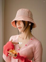 Berets High Quality Niche Designer Style Casual Versatile Sunshade Bucket Hat Female