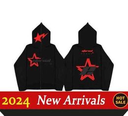 2023 Mens Designer Hoodie Sweatshirt Star Print Vintage 2000 Zipper High Street Fashion Punk Clothing Harajuku Casual Womens W15R