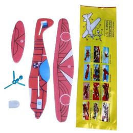 Aircraft Modle 1/5/10Pcs childrens toys 3D DIY manual throwing glider aircraft foam aircraft party bag stuffing childrens gift model toy game S5452138