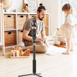 Selfie Monopods Mobile phone selfie tripod universal Aluminium alloy selfie stick tripod for Osmo Pocket 3 lightweight portable handheld expandable d240522