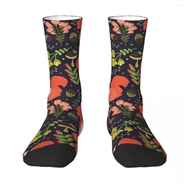 Men's Socks Squirrels Harajuku High Quality Stockings All Season Long Accessories For Unisex Gifts