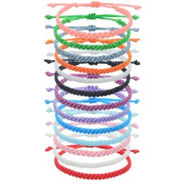 Bohemian Tibetan Woven Rope Bracelet for Women Men String Chain Adjustable Lucky Rope Corn Knot Bracelet Jewellery