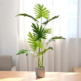 Decorative Flowers The Imitation Green Plant Big Potted Creativity Indoor Decoration Flower Pography Prop Artificial